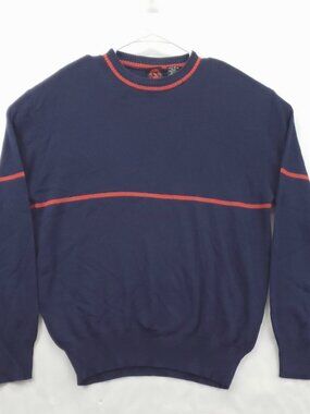 Vintage Mountain Goat by White Stag Ski Wear Sweater Mens XL Blue Wool Hong Kong